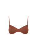 Top bikini Bea marrone con ferretto