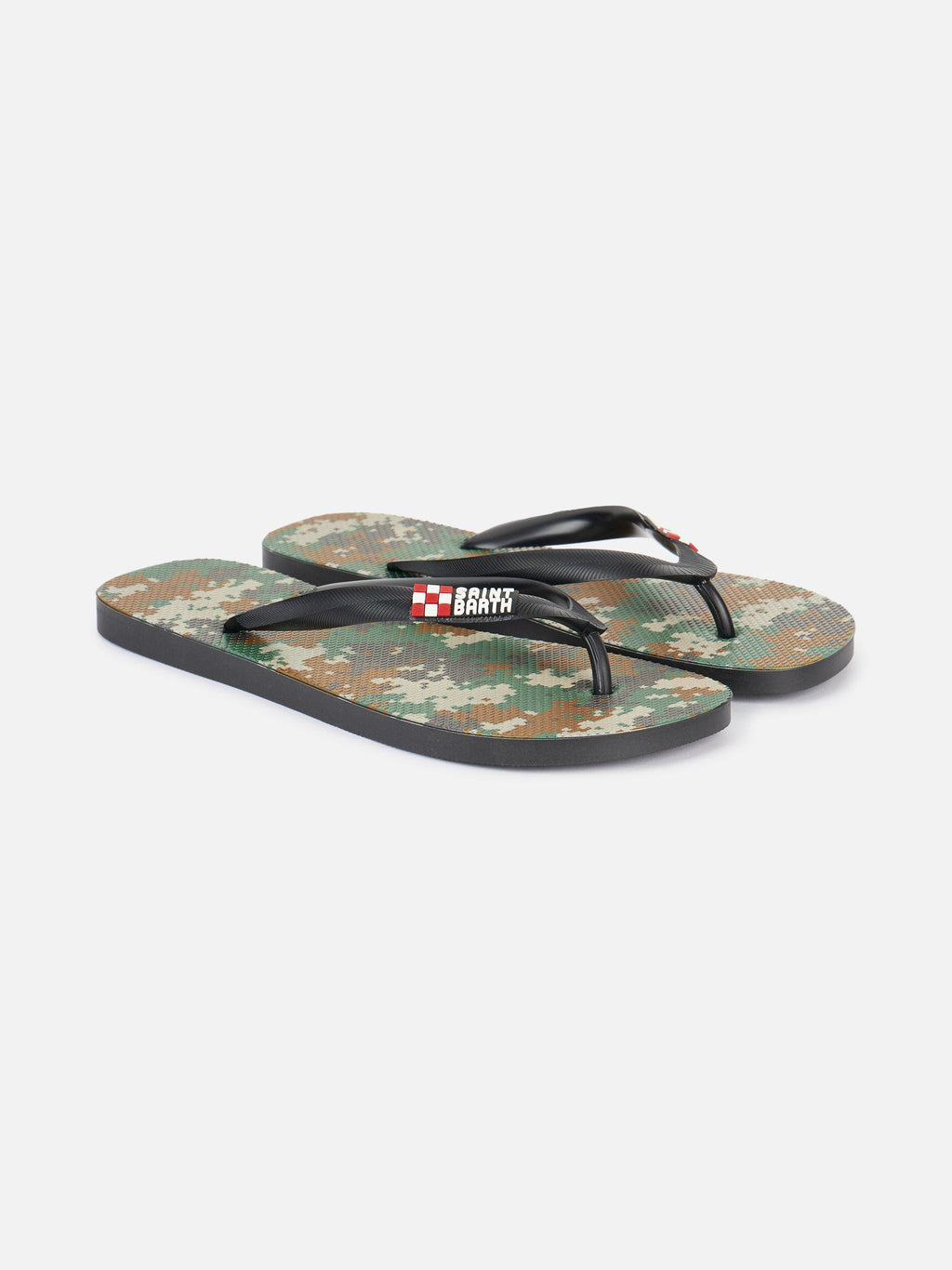 Infradito Tommy con stampa camouflage pixel