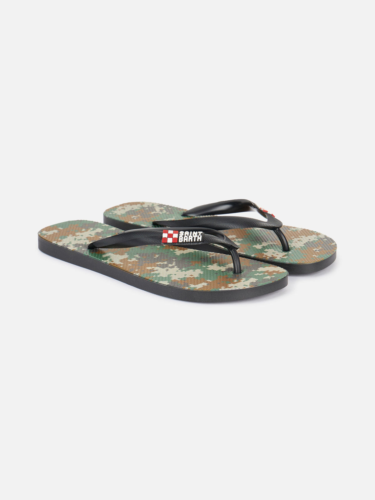Infradito Tommy con stampa camouflage pixel