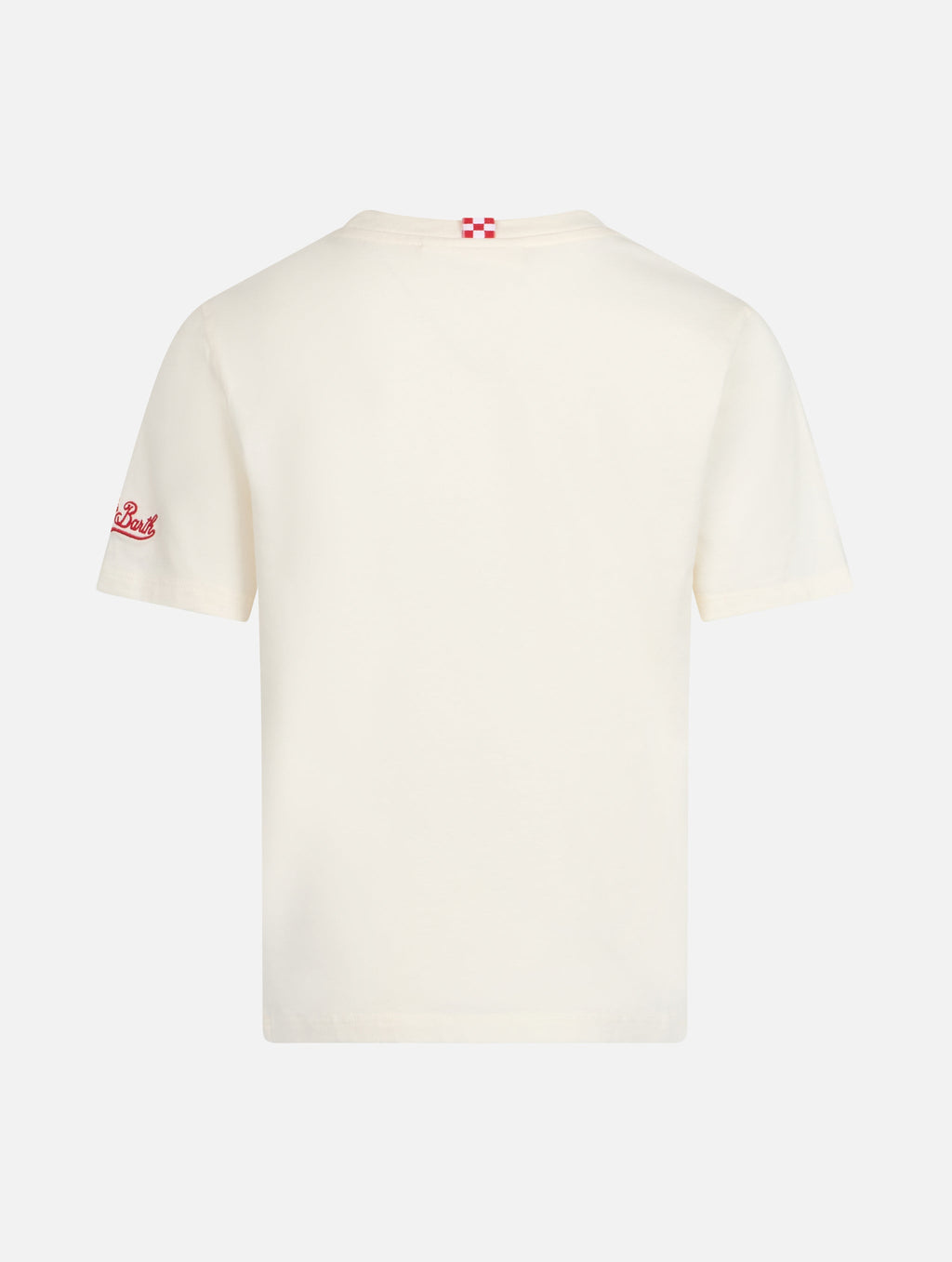 T-shirt bianco panna con stampa St. Barth race team product image 3