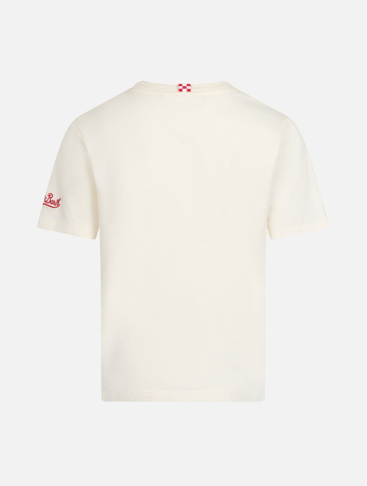 T-shirt bianco panna con stampa St. Barth race team product image 3