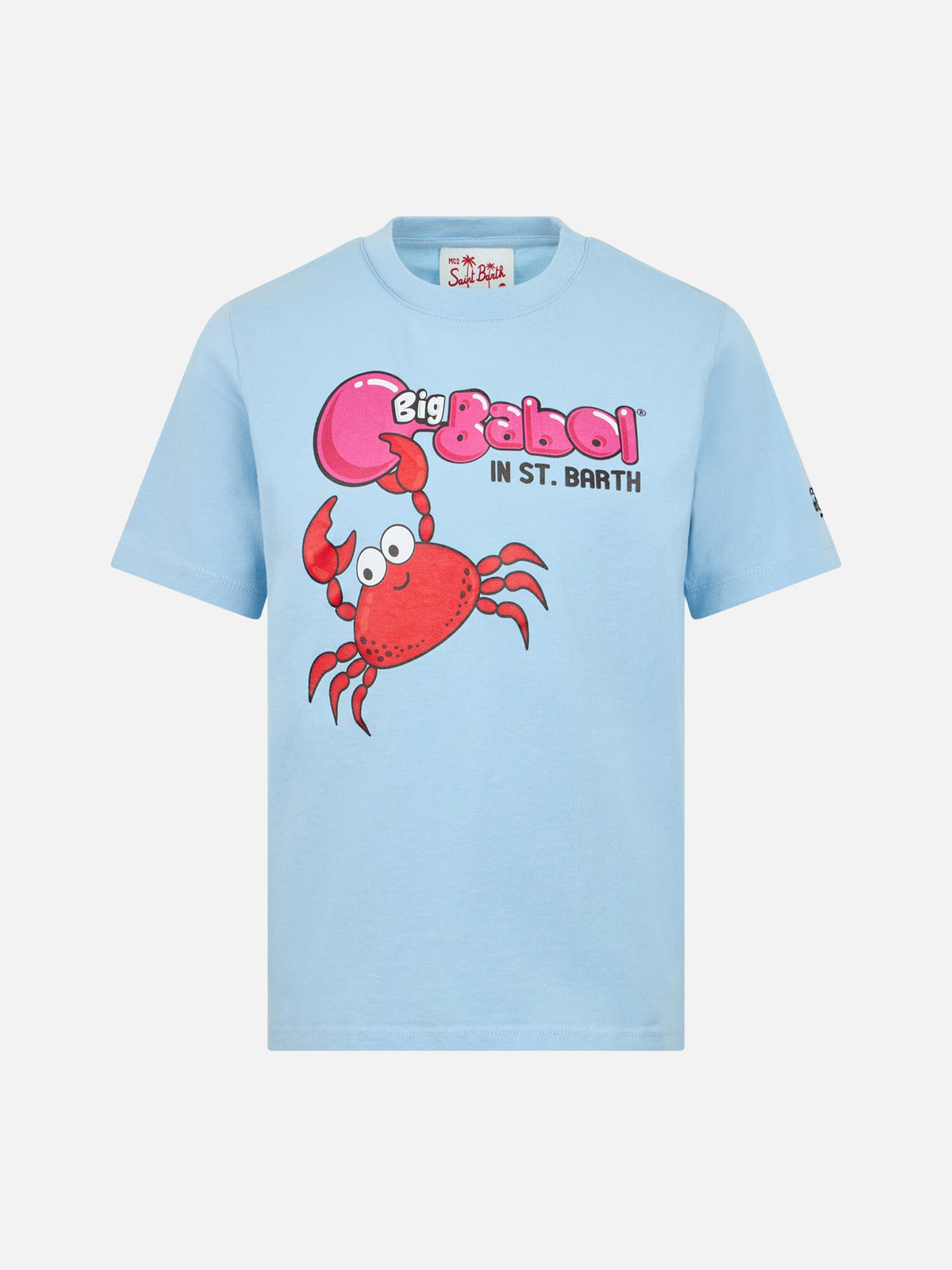 T-shirt azzurra con stampa Big Babol crab party | Special product image 1
