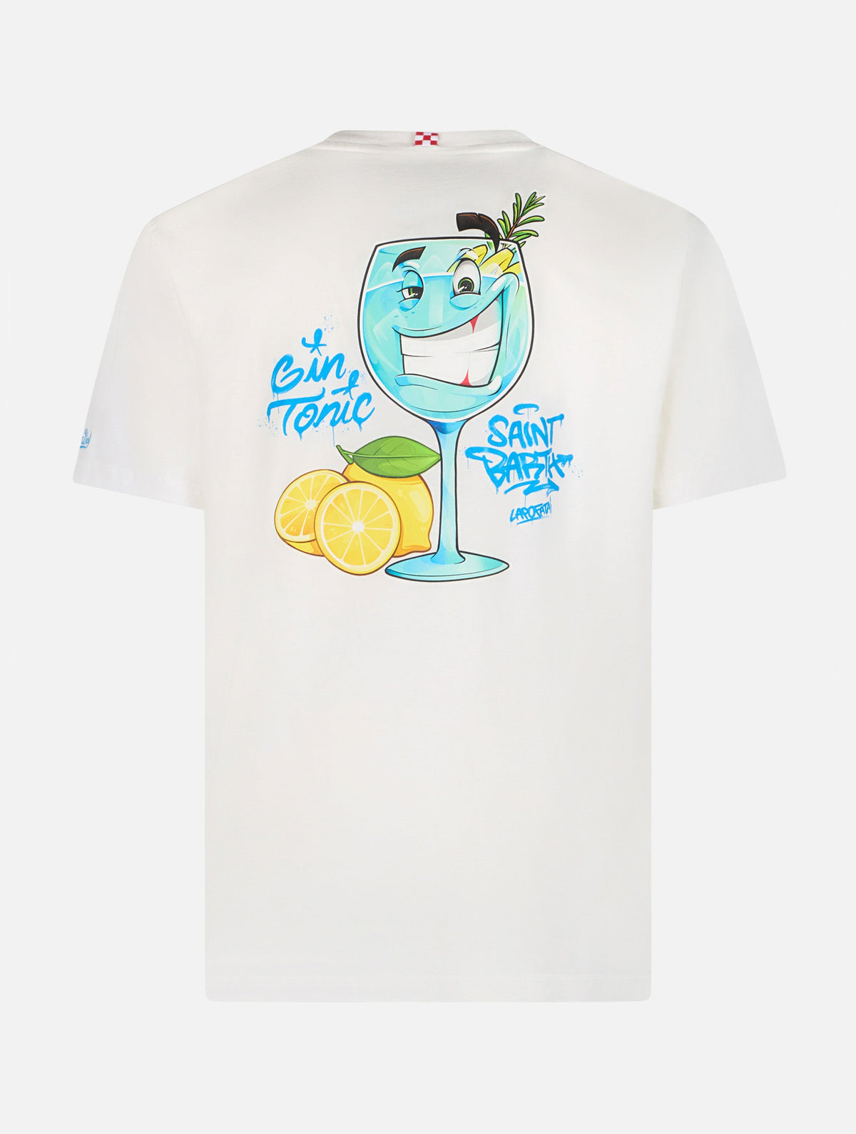 T-shirt bianca con stampa gin tonic | Special Edition product image 1