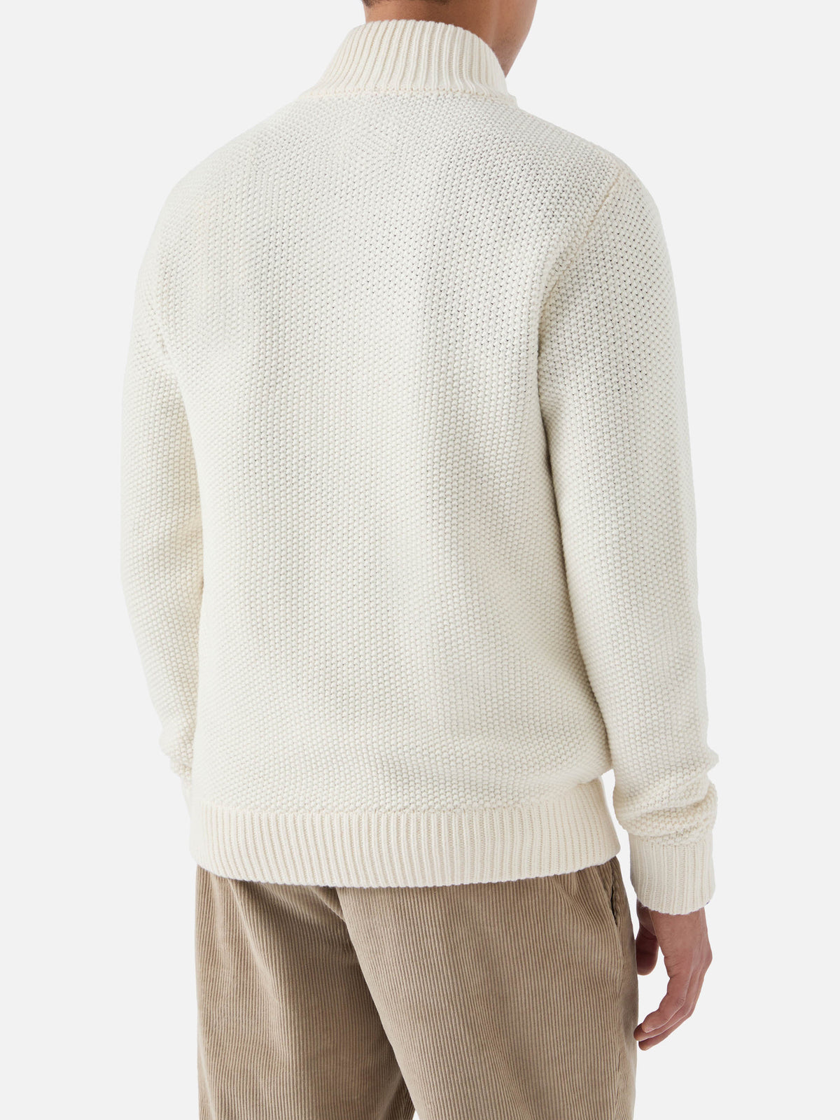 Bomber Andermatt bianco panna in maglia product image 3