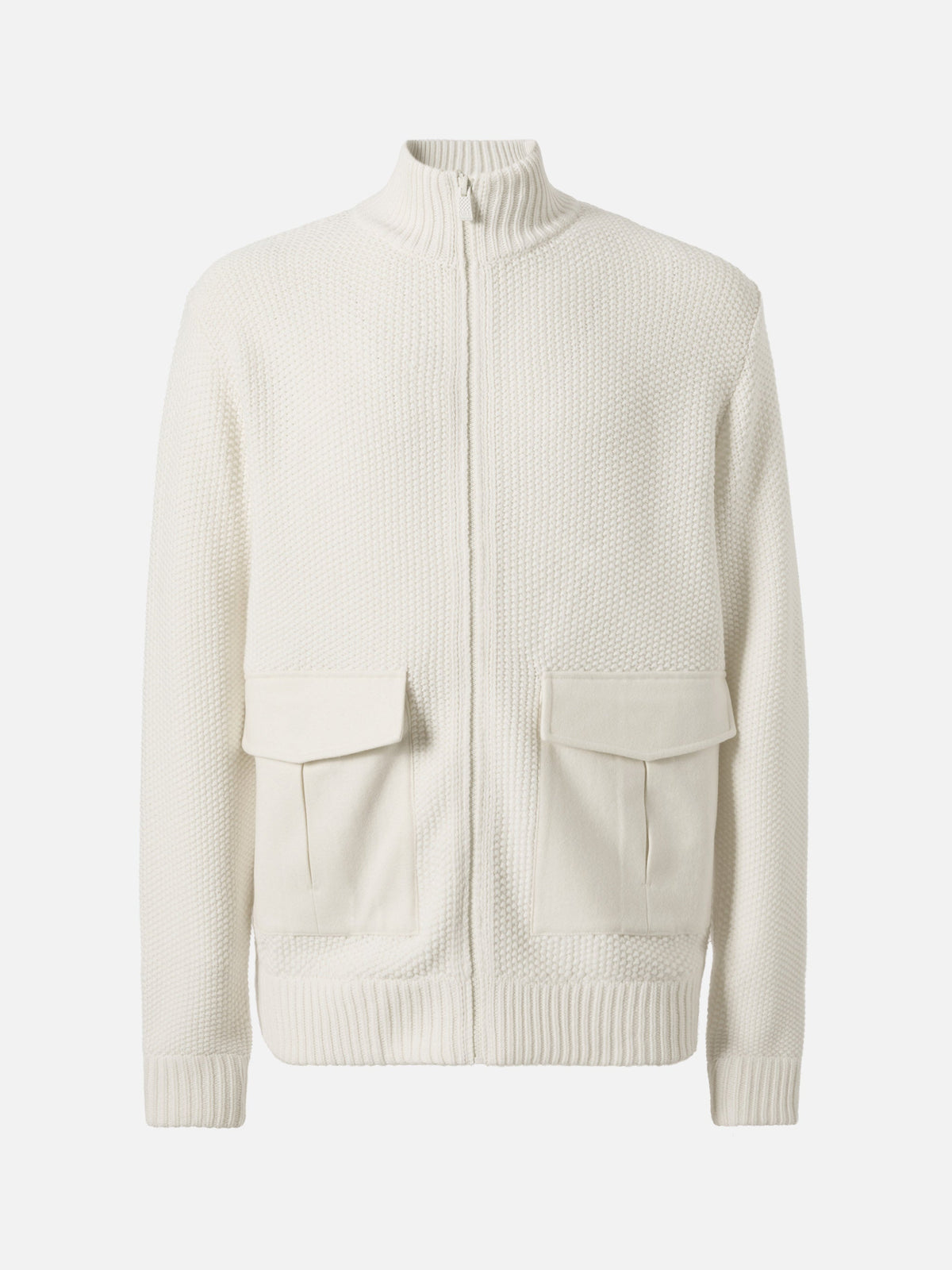 Bomber Andermatt bianco panna in maglia product image 5