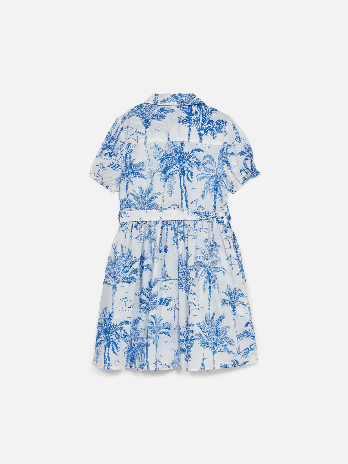Abito Anastasie Jr bianco con stampa toile de Jouy
