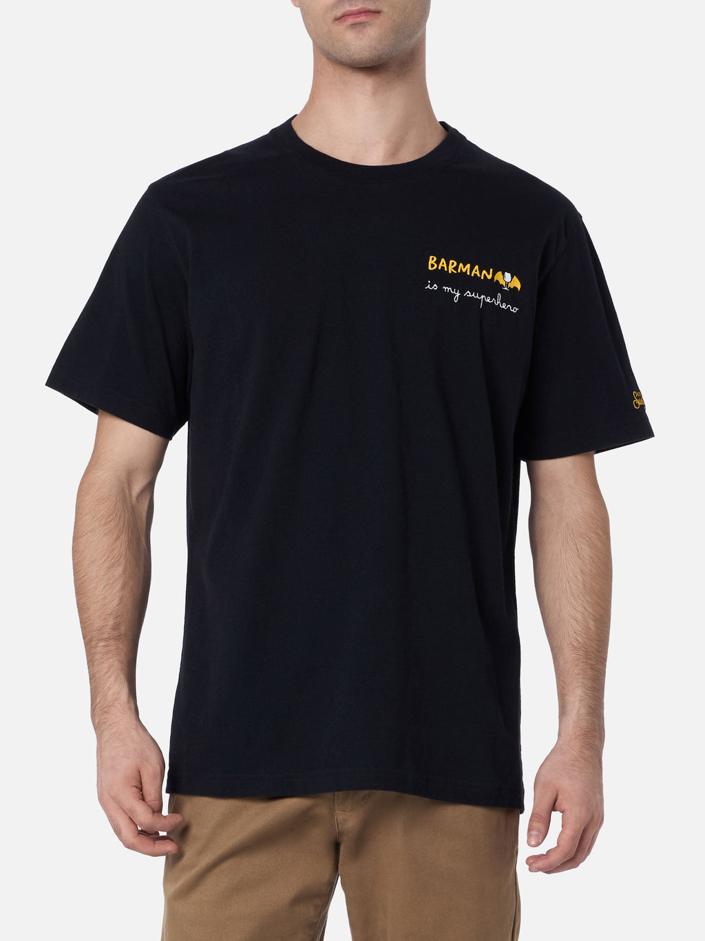T-shirt Arnott nera con ricamo Barman product image 2