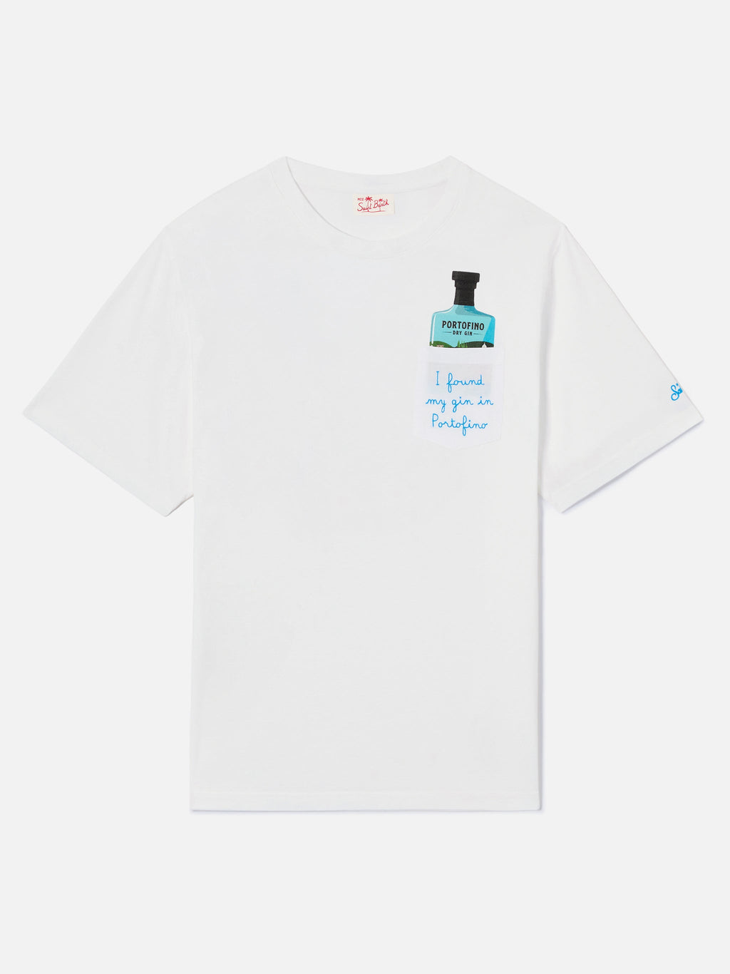 T-shirt Austin bianca con ricamo Portofino Dry Gin product image 5