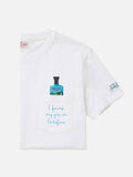 T-shirt Austin bianca con ricamo Portofino Dry Gin product image 1