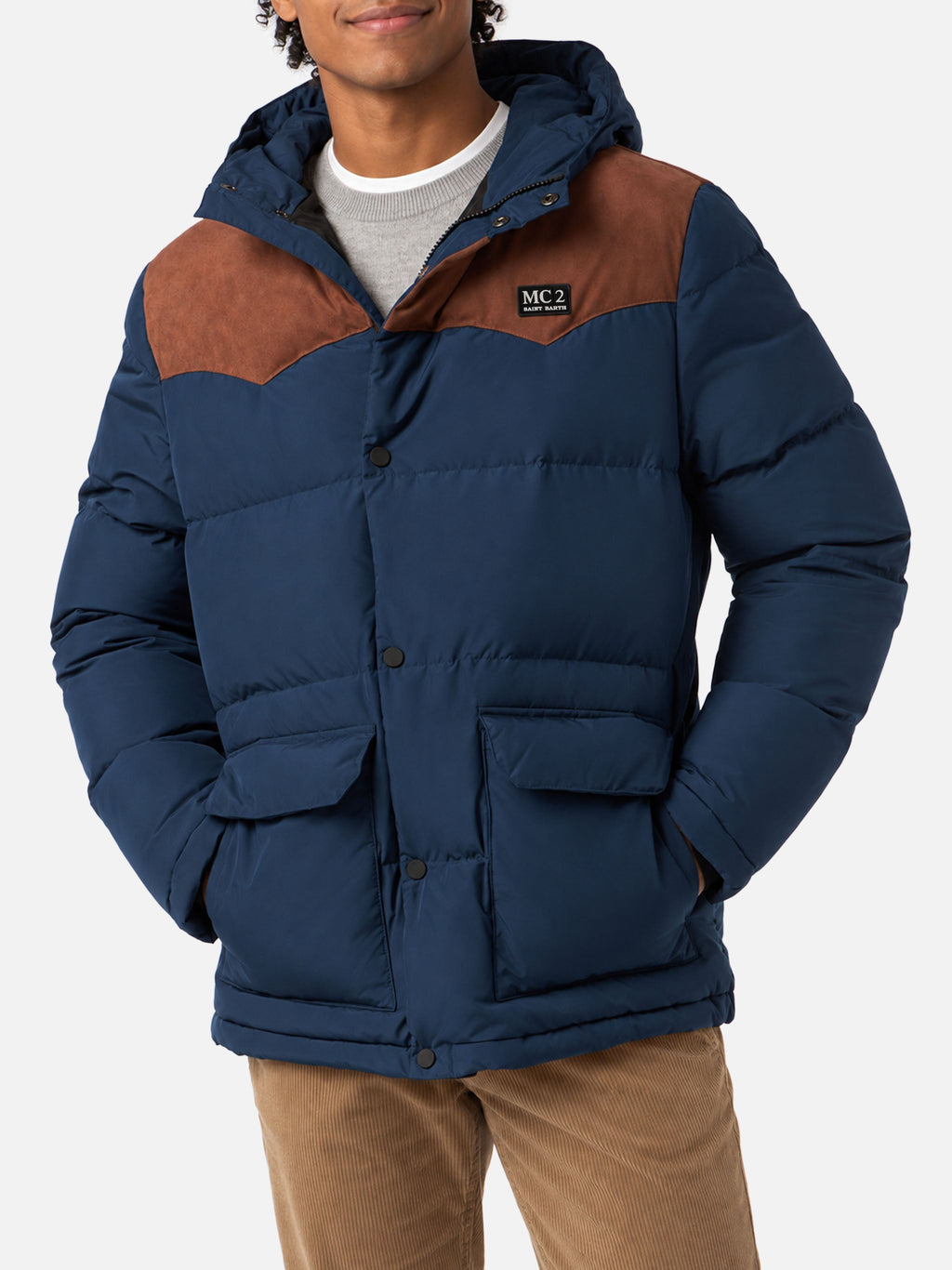 Piumino Baxter blu con cappuccio product image 1