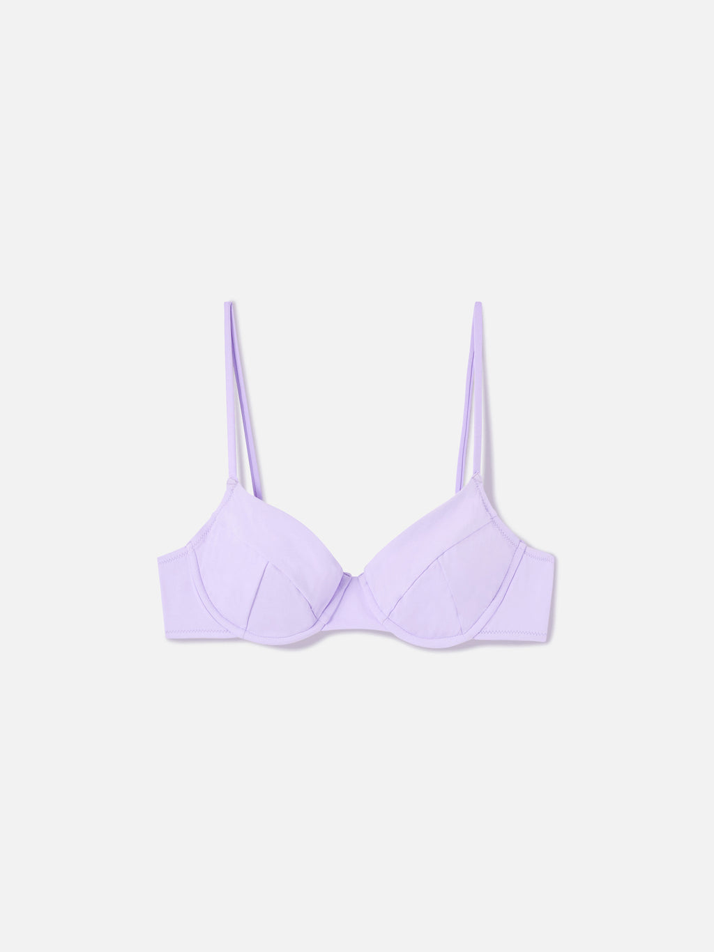 Top bikini bralette Bea lilla con ferretto