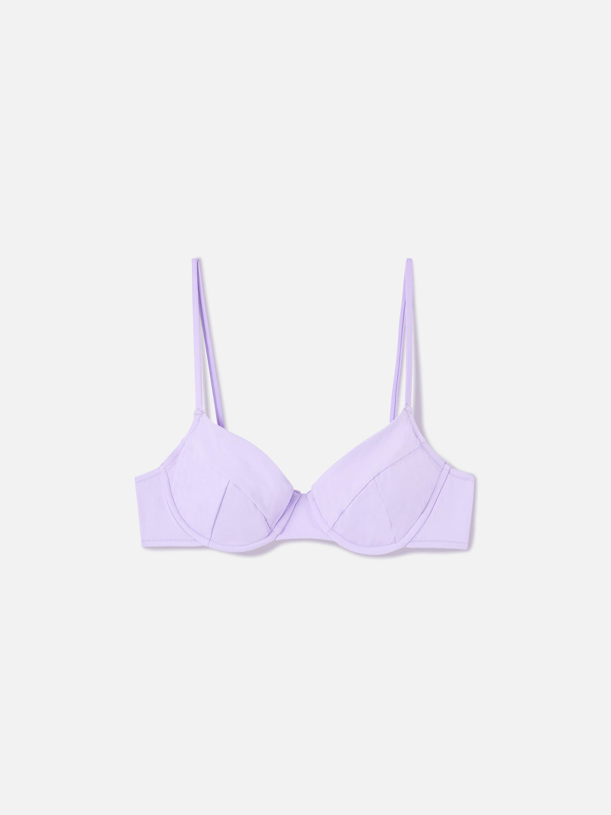 Top bikini bralette Bea lilla con ferretto