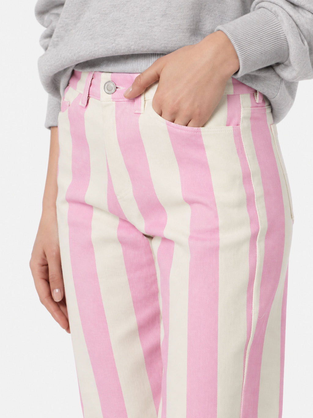 Pantaloni Belleville in denim a righe
