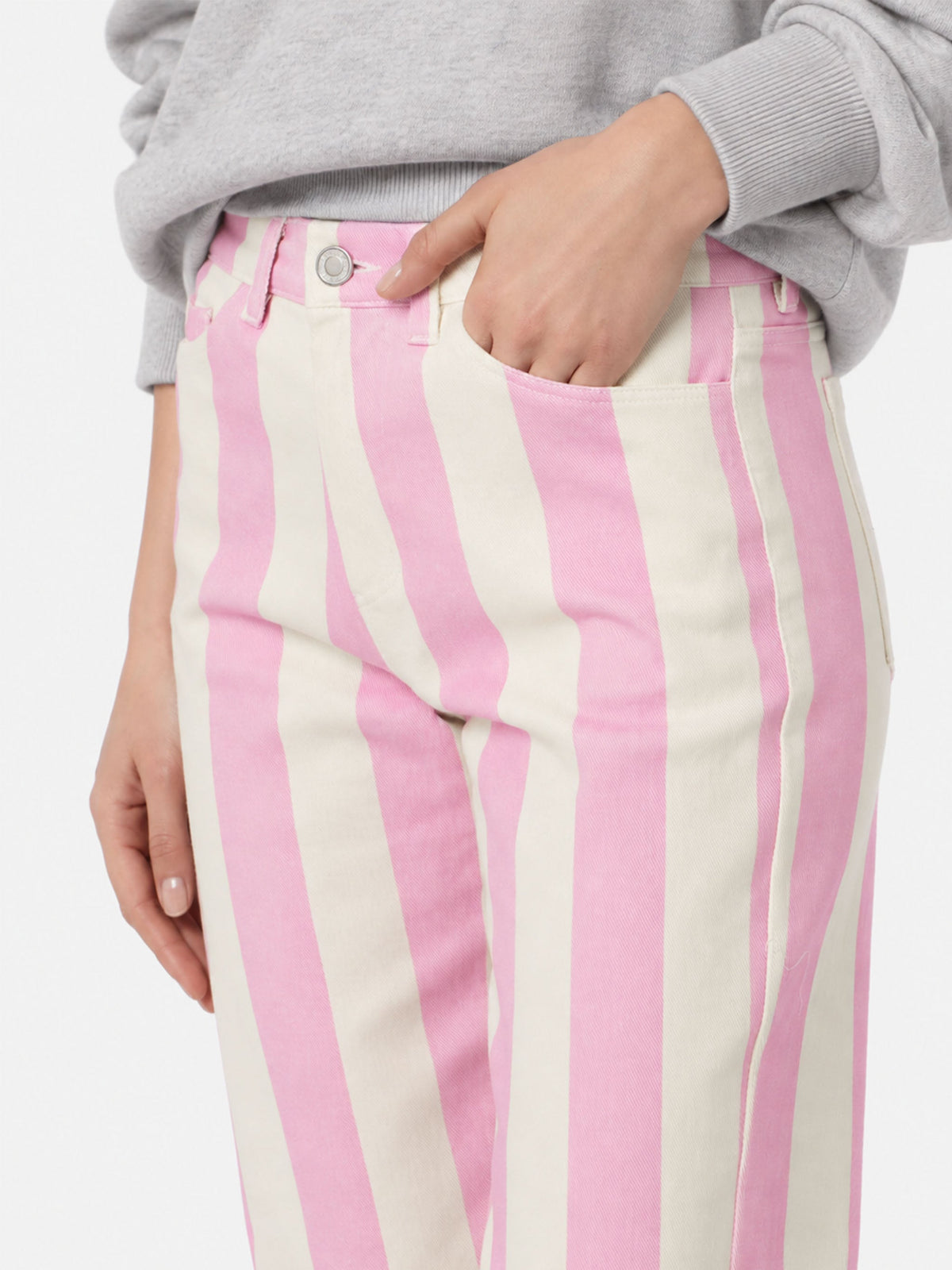 Pantaloni Belleville in denim a righe