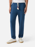 Pantaloni in maglia Bolt blu navy in cotone