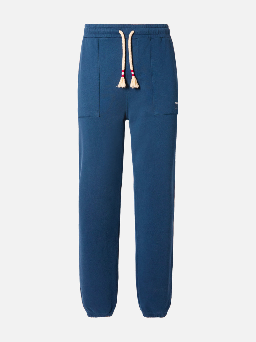 Pantaloni in maglia Bolt blu navy in cotone