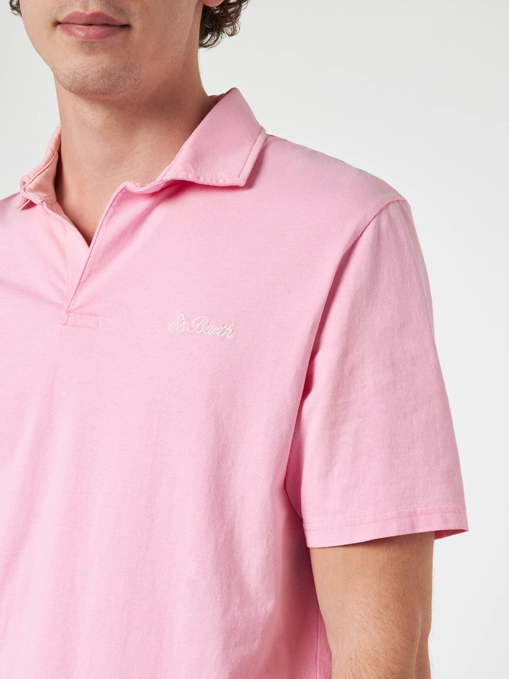 Polo Brighton rosa con ricamo logo product image 4