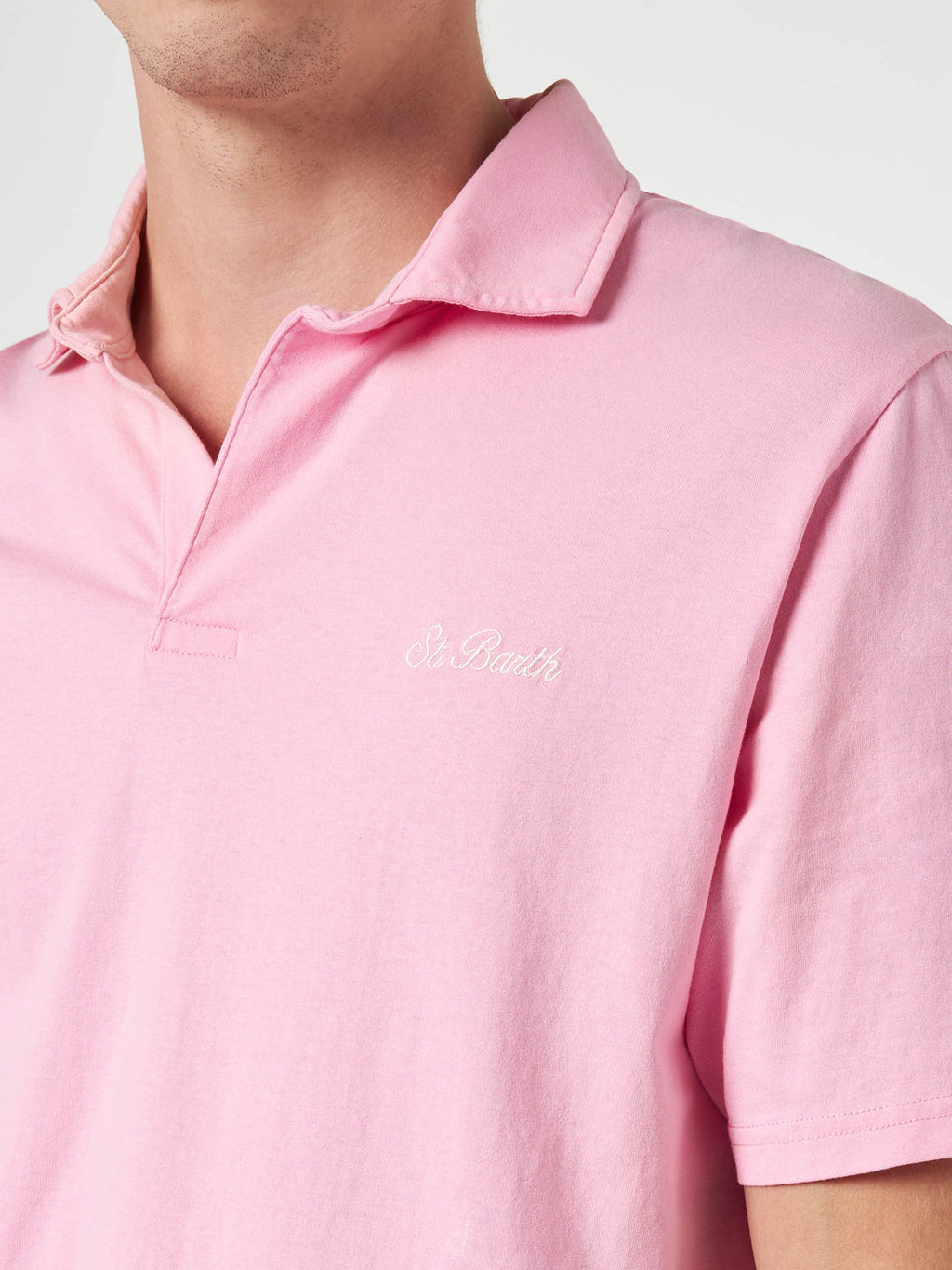 Polo Brighton rosa con ricamo logo product image 2