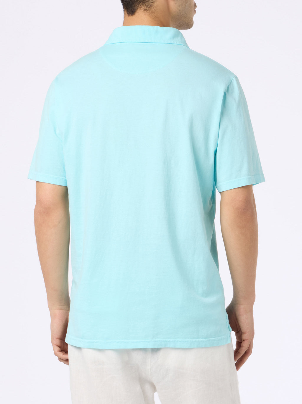 Polo Brighton verde acqua con ricamo logo product image 3