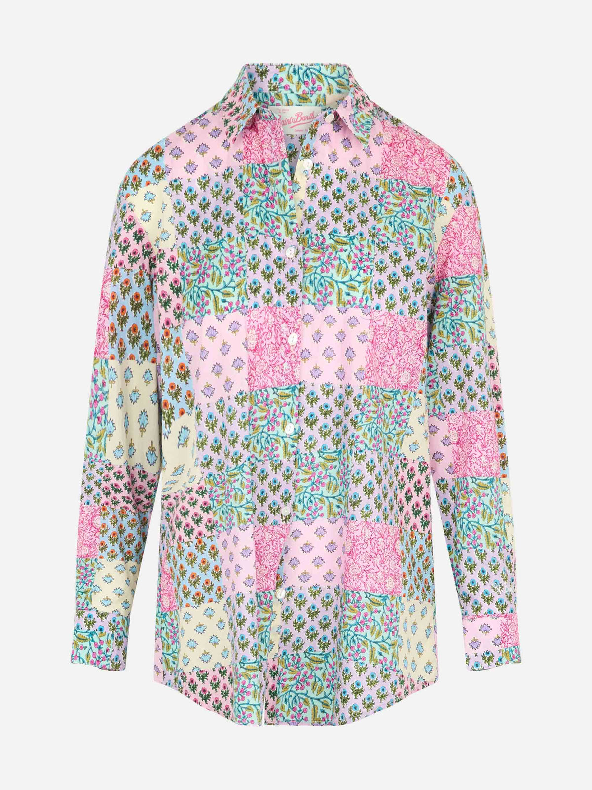 Camicia Brigitte in cotone con stampa a patch di fiori product image 4