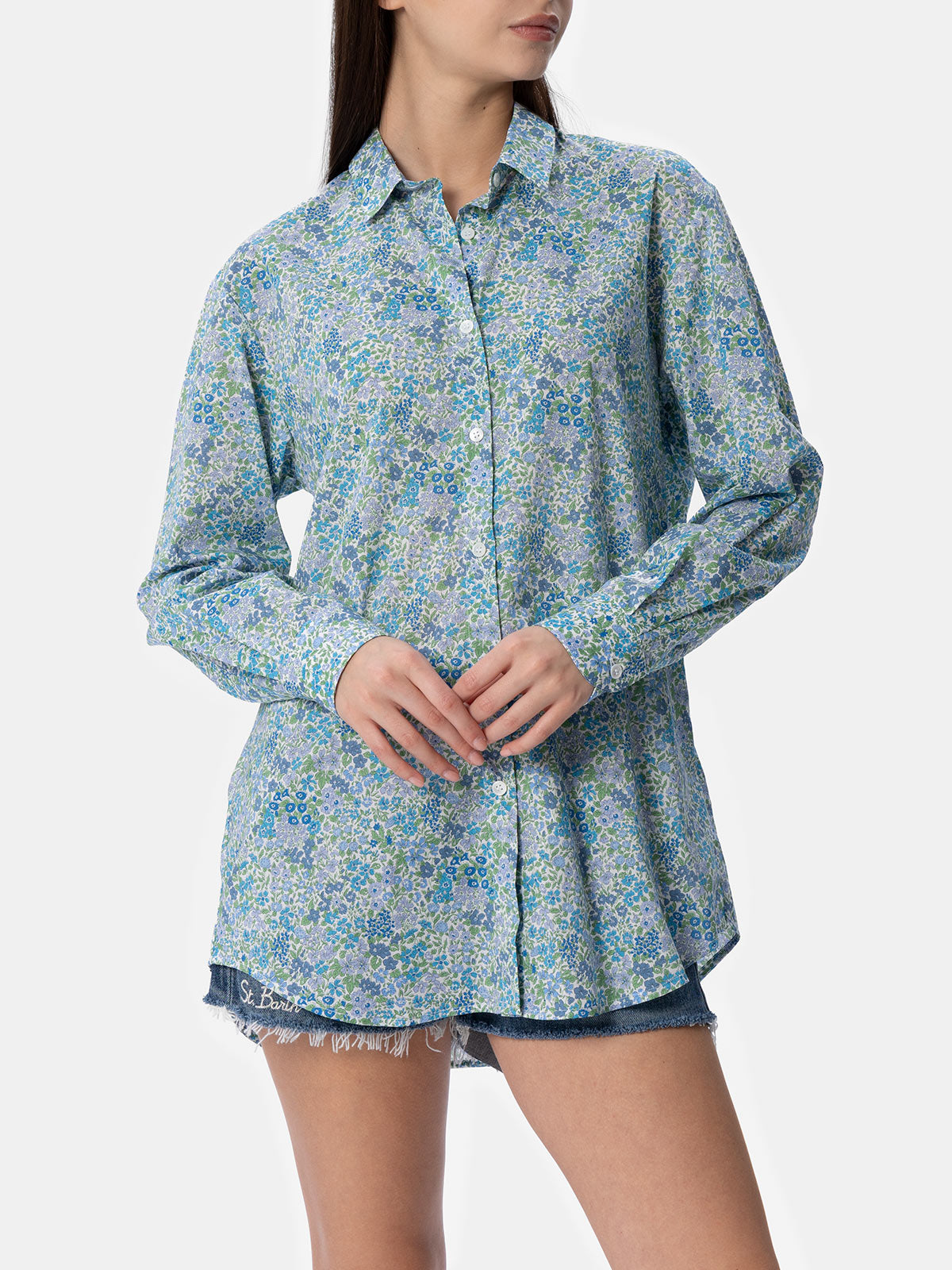 Camicia Brigitte in cotone con stampa Joanna Luise | Made product image 1