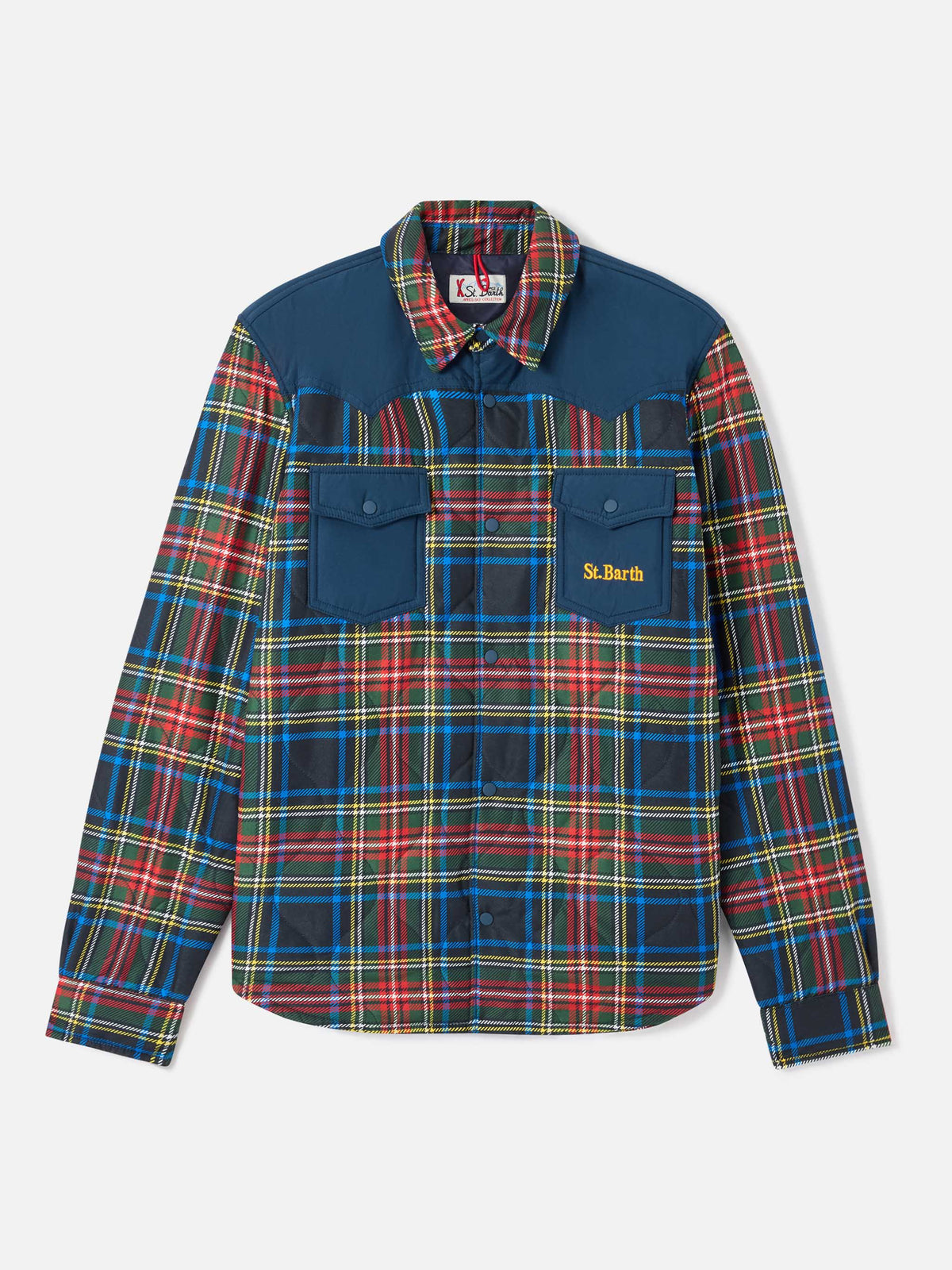 Overshirt imbottito Chalet con motivo tartan