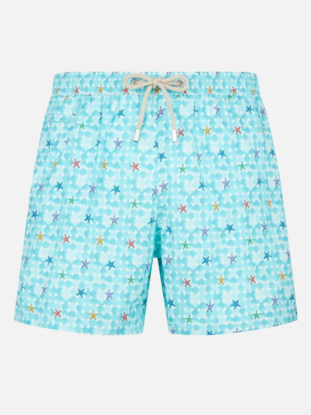 Costume mare Comfort Light azzurro con stampa stelle marine a bolle