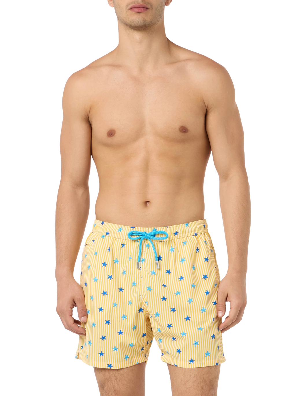 Costume mare Comfort Light con stampa stelle marine a righe