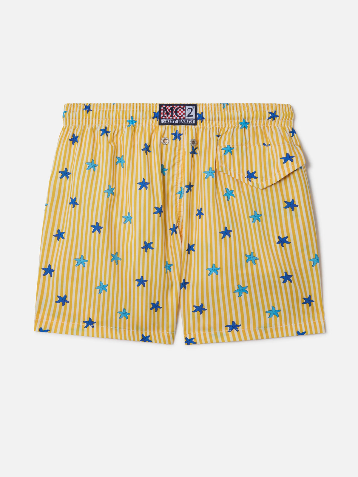 Costume mare Comfort Light Jr con stampa stelle marine e righe
