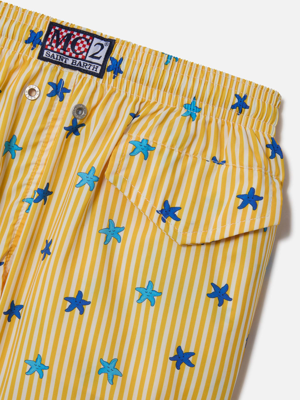 Costume mare Comfort Light Jr con stampa stelle marine e righe