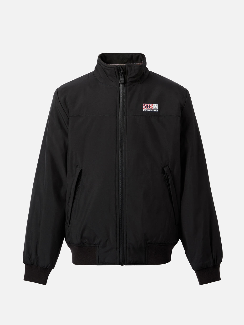 Bomber Country Jr nero con fodera effetto pelliccia product image 1