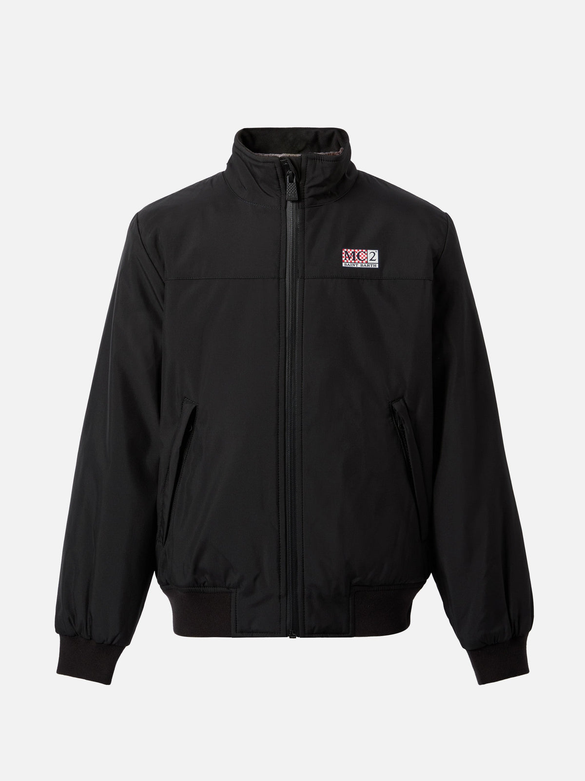 Bomber Country Jr nero con fodera effetto pelliccia product image 1