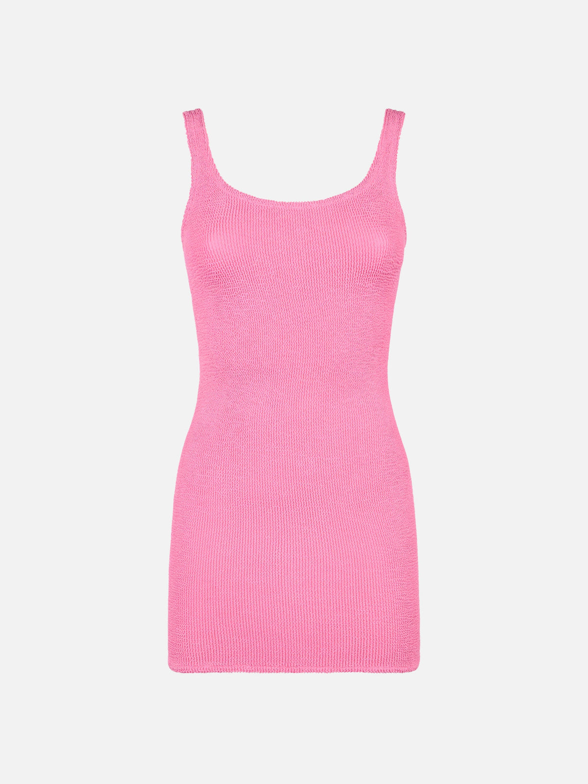 Abito Deana rosa in tessuto crinkle