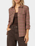 Overshirt Deer bianco e nero pied de poule product image 1