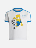 T-shirt Dean Jr bianca con stampa Bart calcio | Special product image 1
