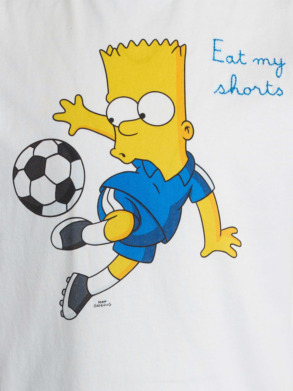 T-shirt Dean Jr bianca con stampa Bart calcio | Special product image 2