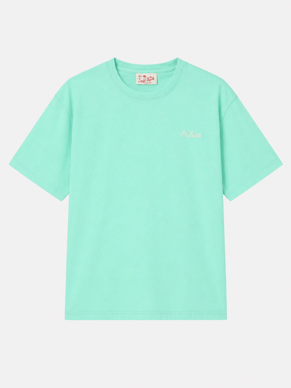 T-shirt Dover verde salvia con ricamo logo product image 1