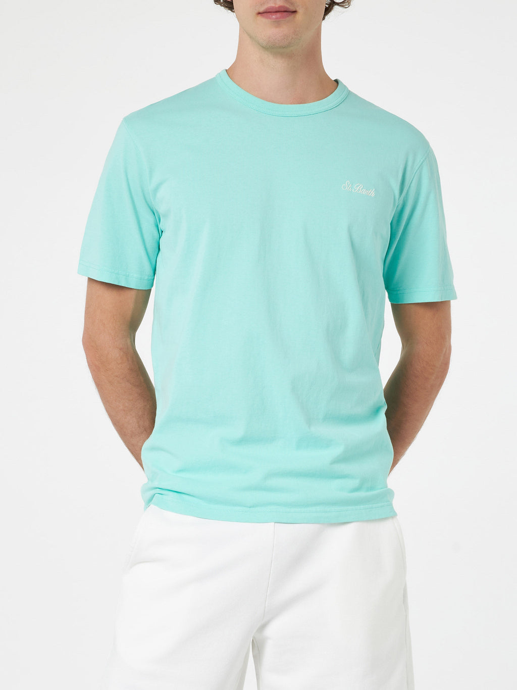 T-shirt Dover verde salvia con ricamo logo product image 3