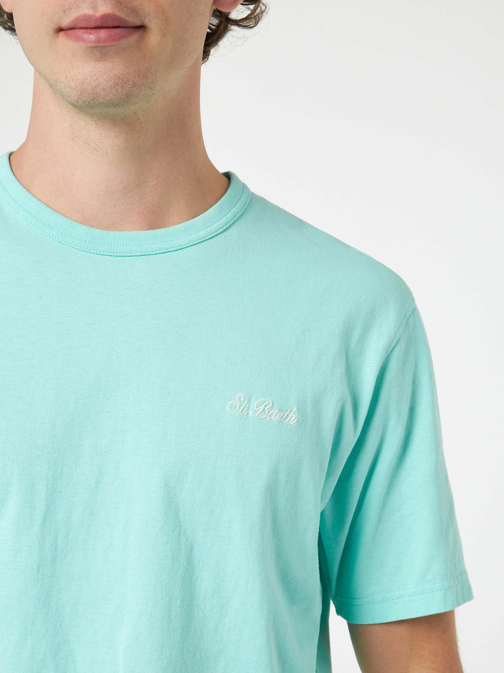 T-shirt Dover verde salvia con ricamo logo product image 2