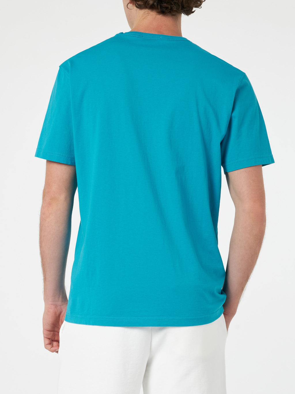T-shirt Dover verde petrolio con ricamo logo product image 4