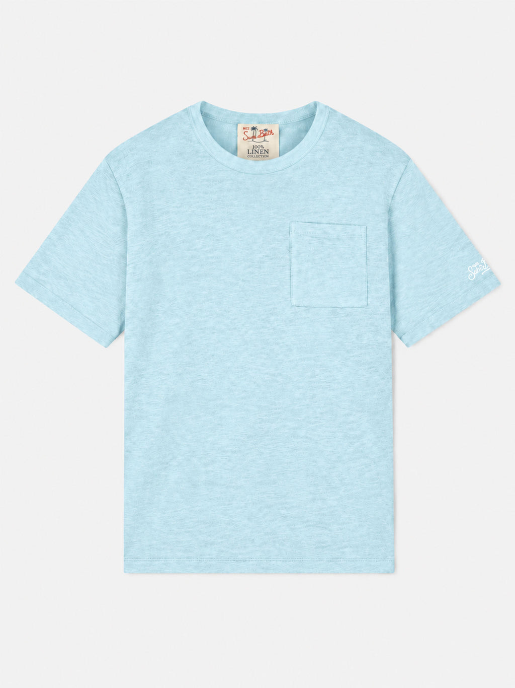 T-shirt Ecstasea verde acqua in lino product image 1