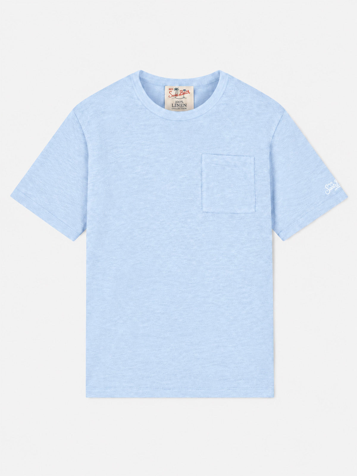 T-shirt Ecstasea azzurra in lino product image 1