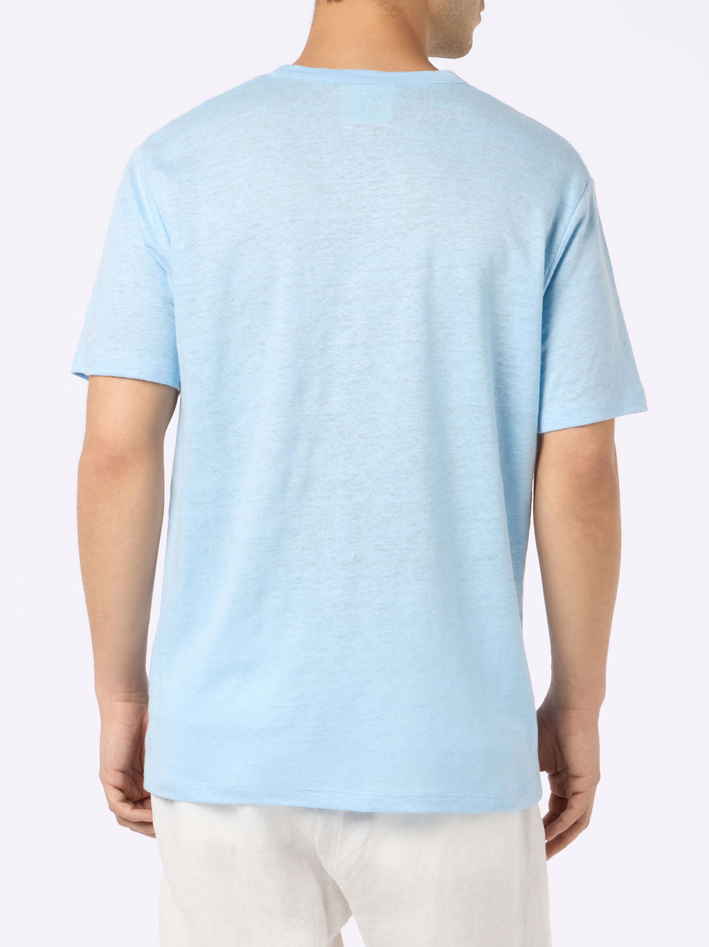 T-shirt Ecstasea azzurra in lino product image 3