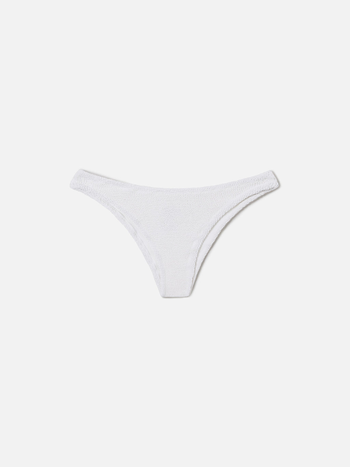 Slip mare classico Elise in crinkle bianco