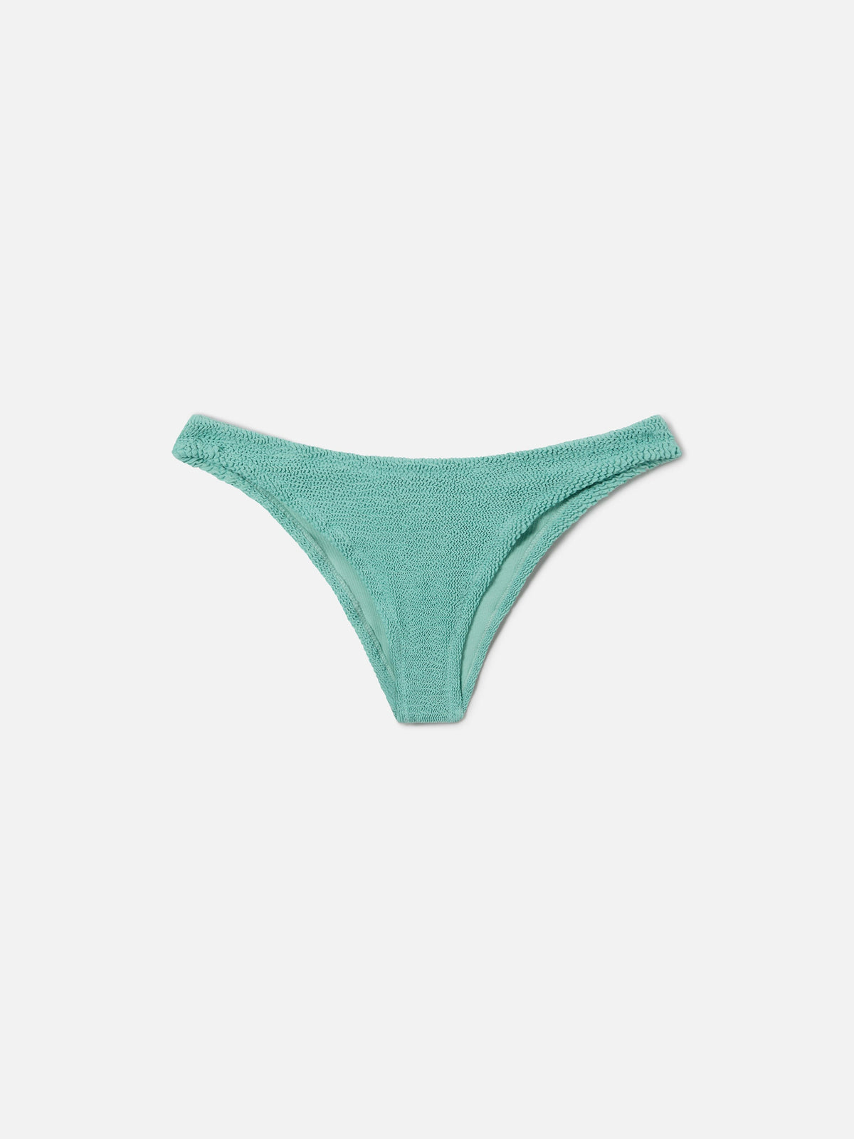 Slip mare classico Elise in crinkle verde salvia