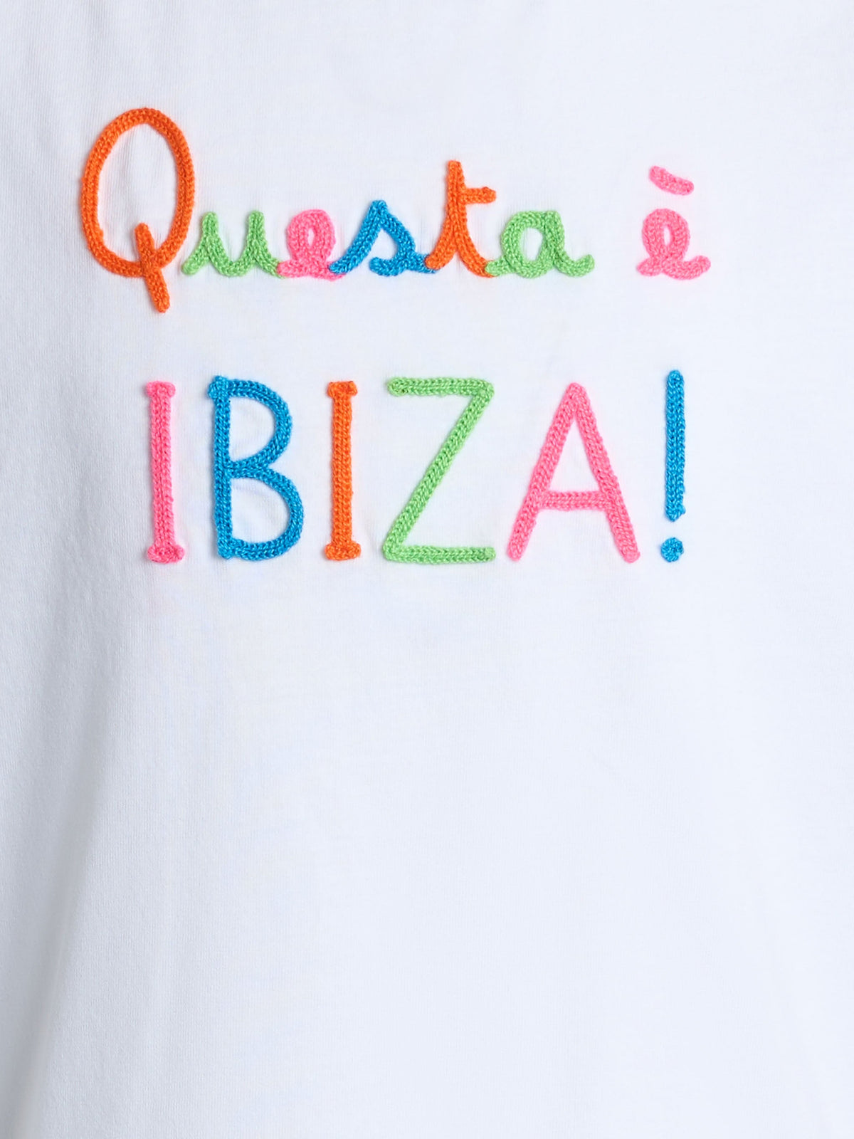 T-shirt Elly bianca con ricamo Questa è Ibiza product image 2