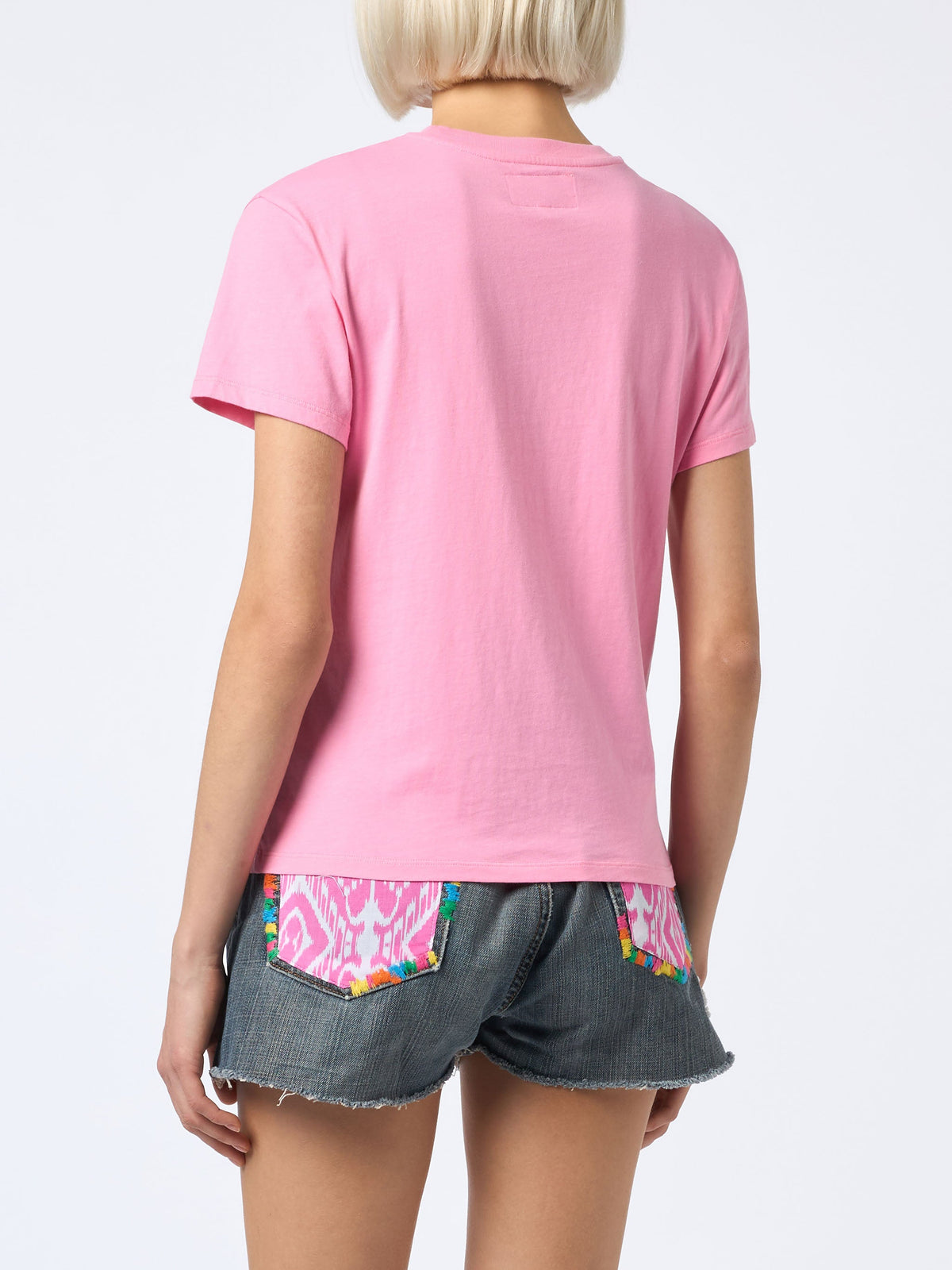 T-shirt Emilie rosa con stampa St. Barth Beach Club product image 3