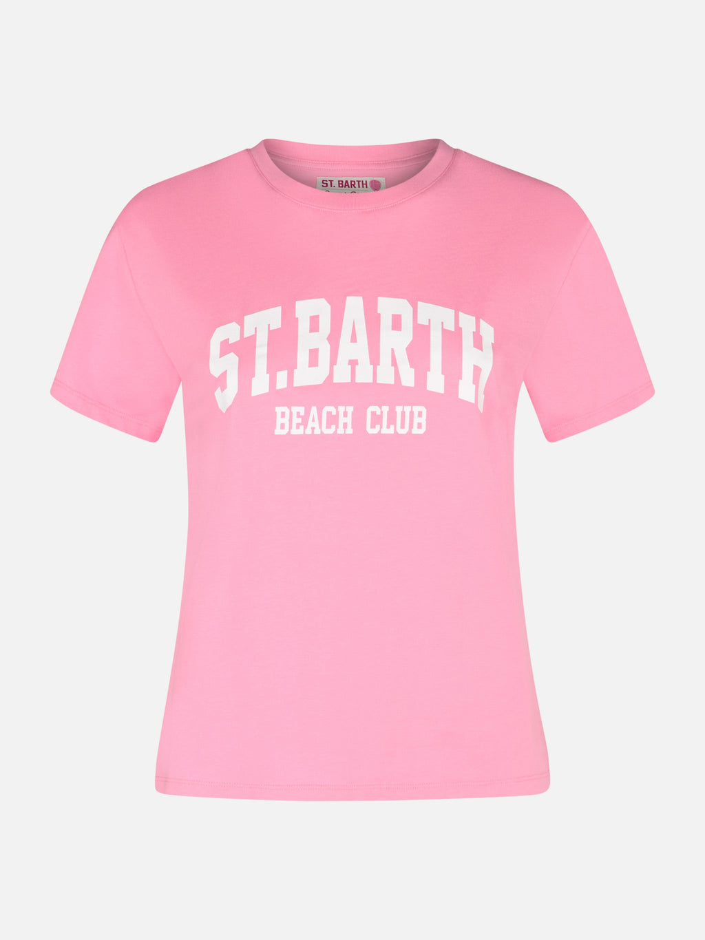 T-shirt Emilie rosa con stampa St. Barth Beach Club product image 4