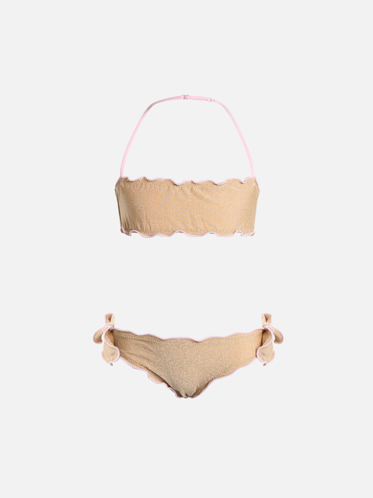 Bikini a fascia Emy con dettagli in lurex