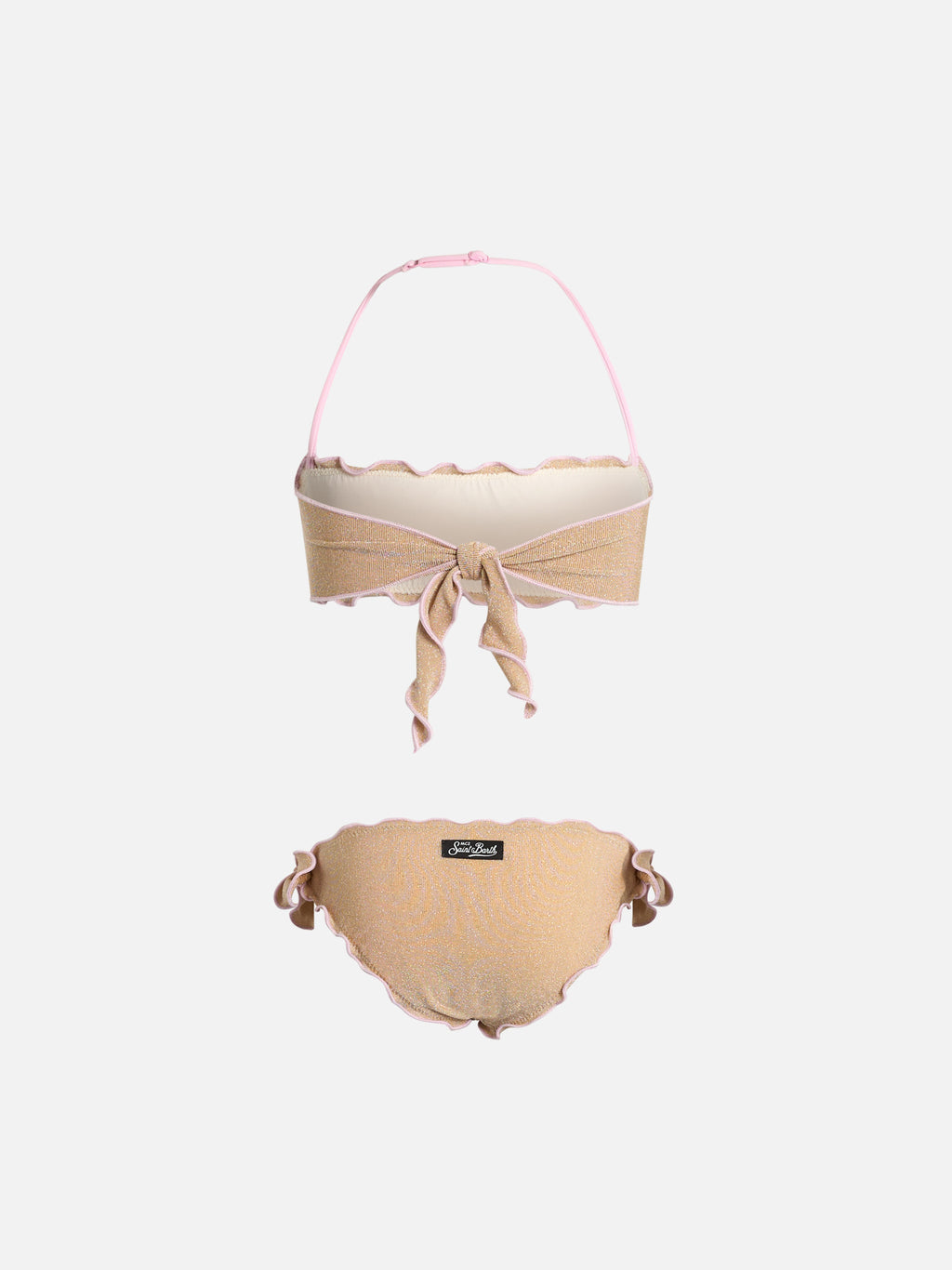 Bikini a fascia Emy con dettagli in lurex